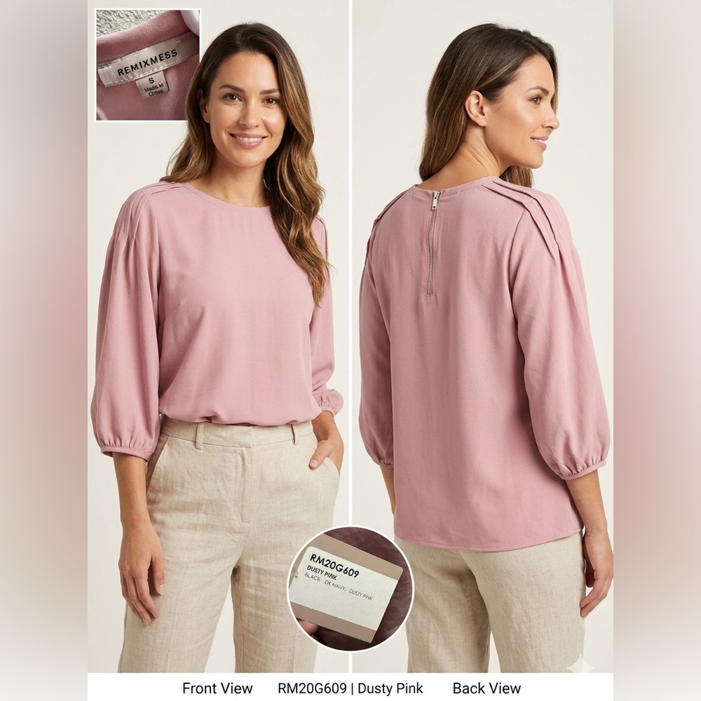 Dusty Pink Women's Top brand new with tags size small brand REMIXMESS